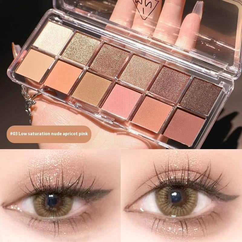 Earth Color Waterproof Eye Shadow Plate Set in 1G Shades - eye shadow plate earth color waterproof