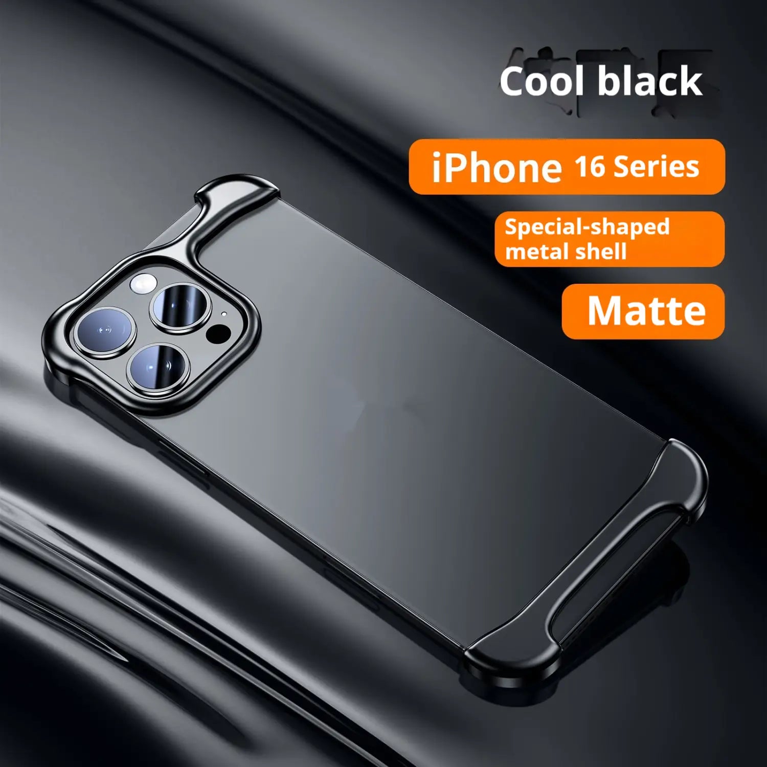 Two-in-One Metal Shell for iPhone with Corner Pad Phone Seamless