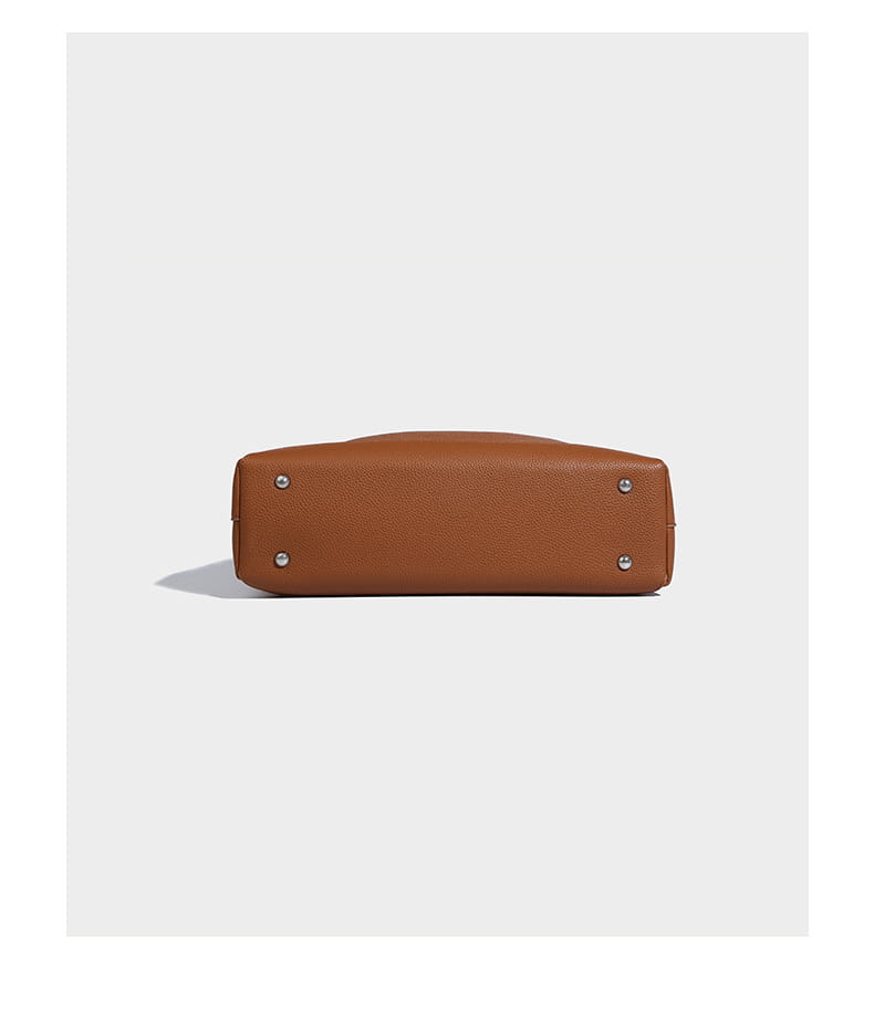 Borsa a tracolla grigio al caramello grigio morbido incuopella per spalla grande