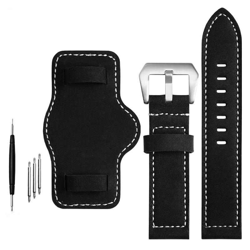 Men’s Fashion Solid Color Nubuck Leather Strap