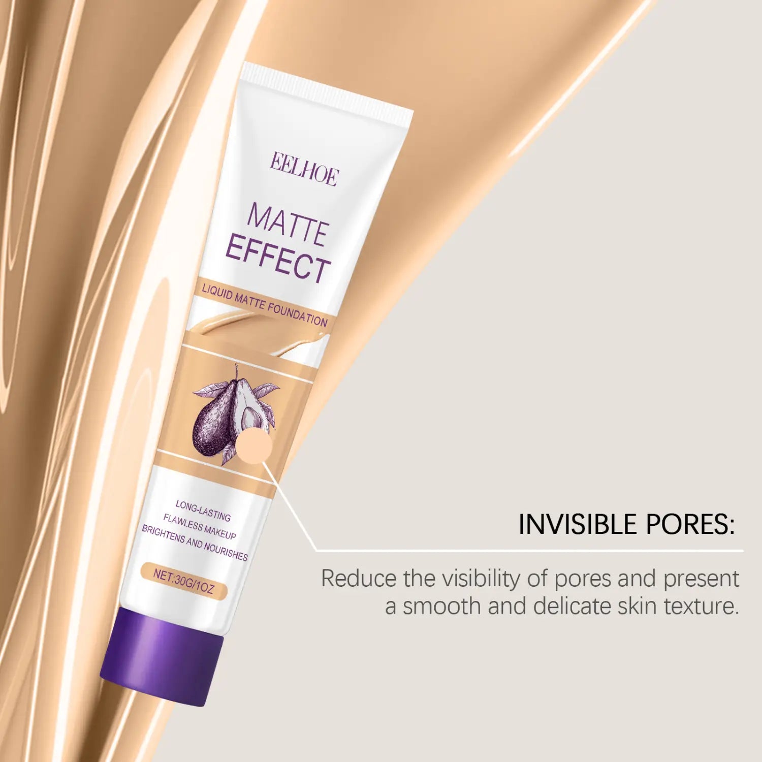 Light Transparent Concealing Foundation Moisturizing Liquid for Flawless Skin