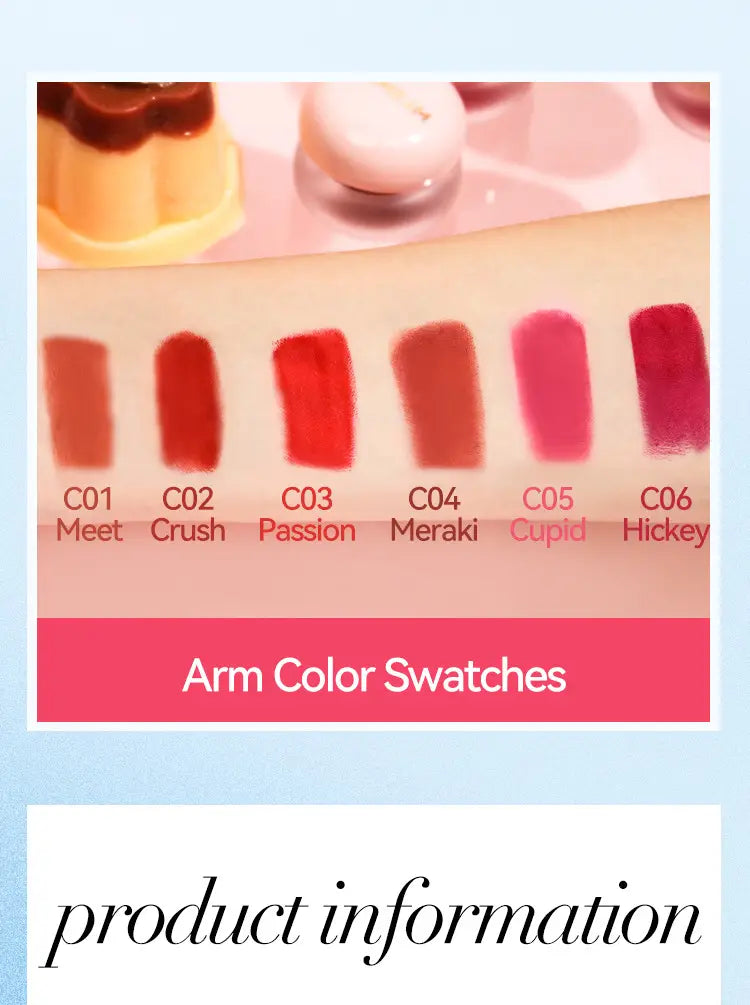 Velvet Lip Lacquer with Jelly Mud and Matte Finish 3g