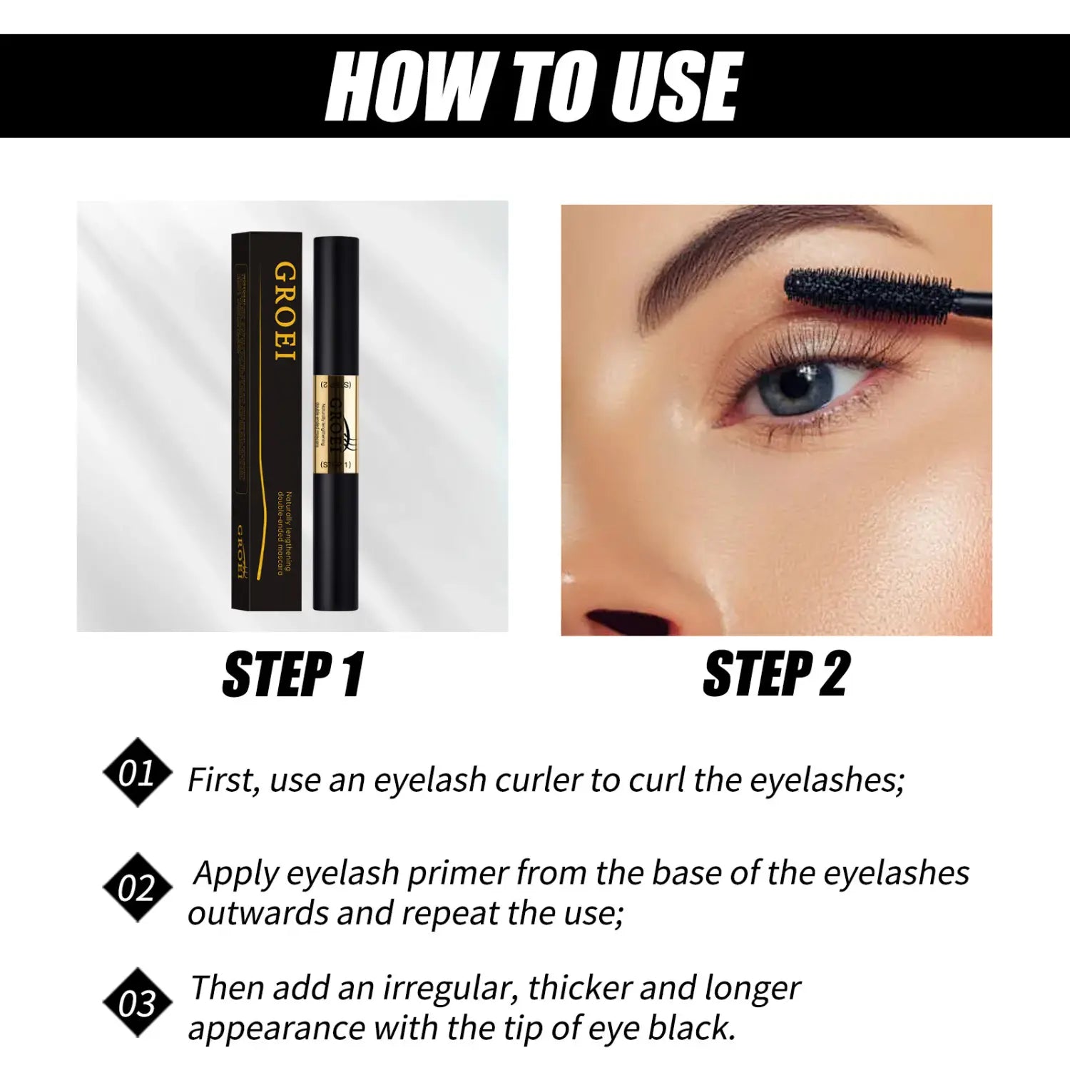 Black Net 3g Mascara with Vitamin E and Squalane for Lash Shaping
