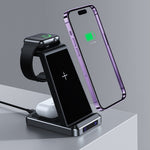 Multifunctional Wireless AirPods Mobile Phone Watch Three-in-one Wireless Charger - Power Up with the Three-in-One