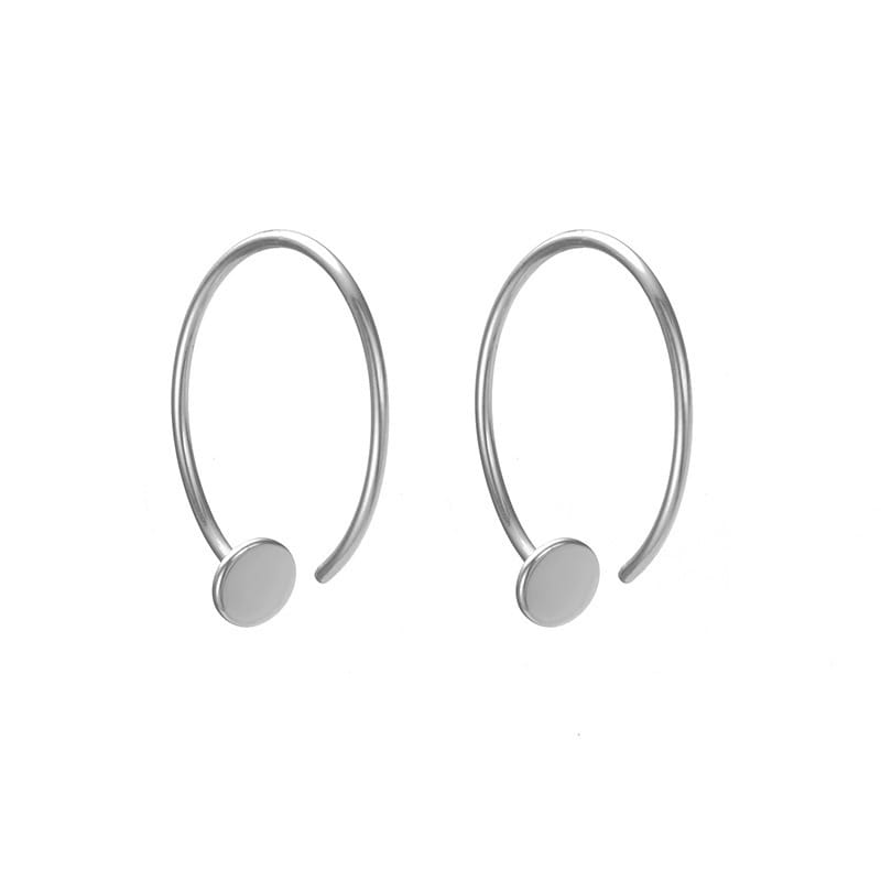 Simple Fashion Gold Plated Hoop Earrings