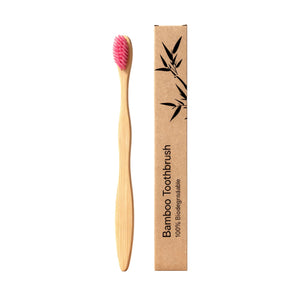 Eco Friendly Bamboo Toothbrush with Soft Bristles for Adults and Kids