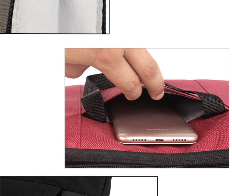 Waterproof Oxford Laptop Bag Shock Resistant Zipper Carrying Case Multiple Colors