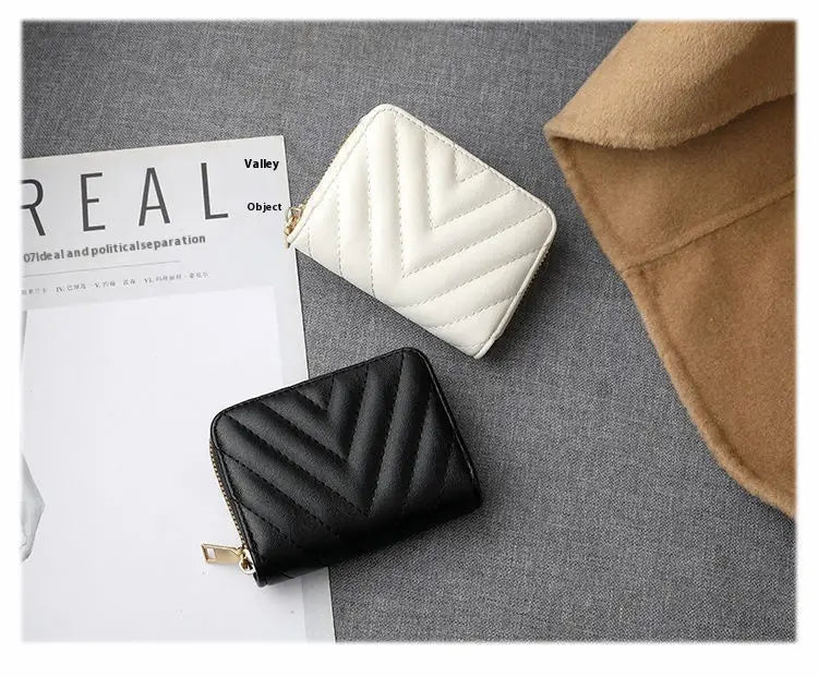 Lining PU Card Holder with Multiple Positions for Daily