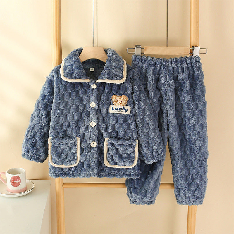 Children’s Pajamas Autumn Flannel Home