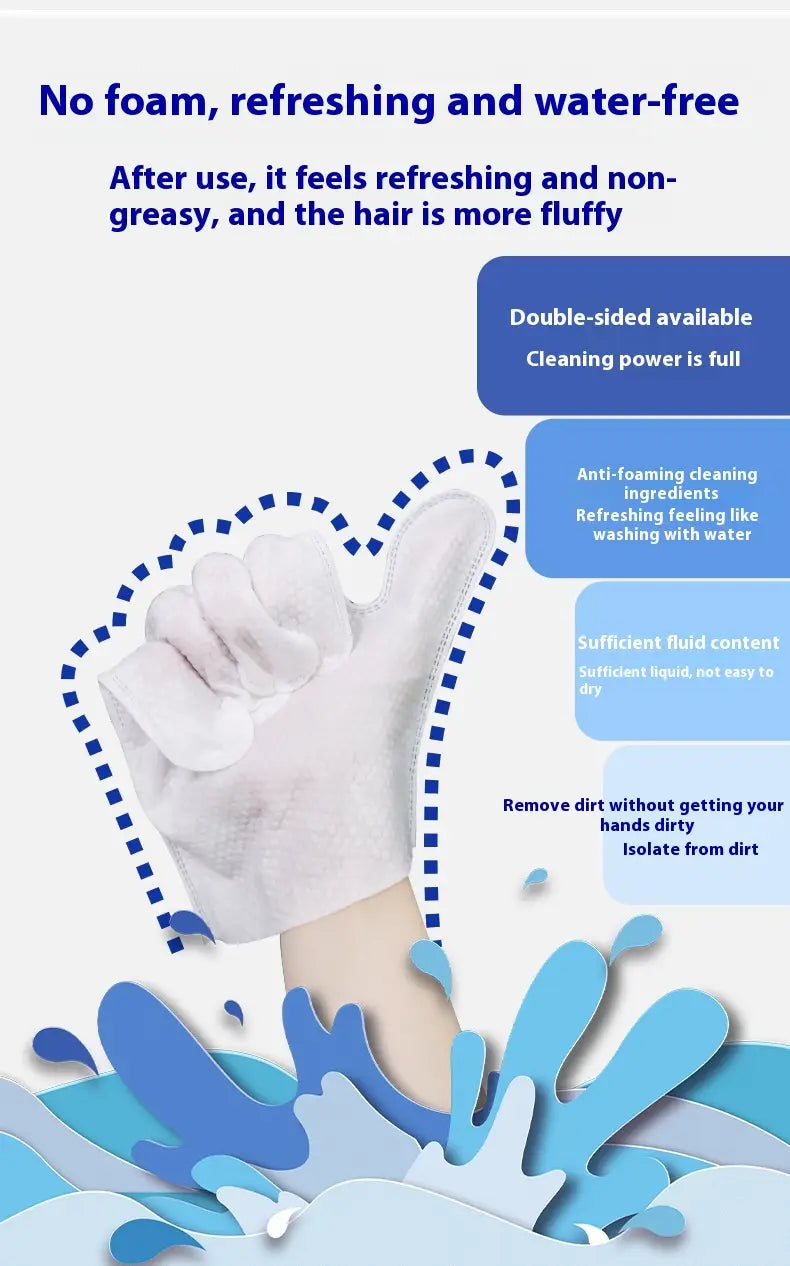 Lámhainní indiúscartha peataí le haghaidh grúmaeireachta agus glanadh pacáiste 1 nó 6 nach bhfuil fite