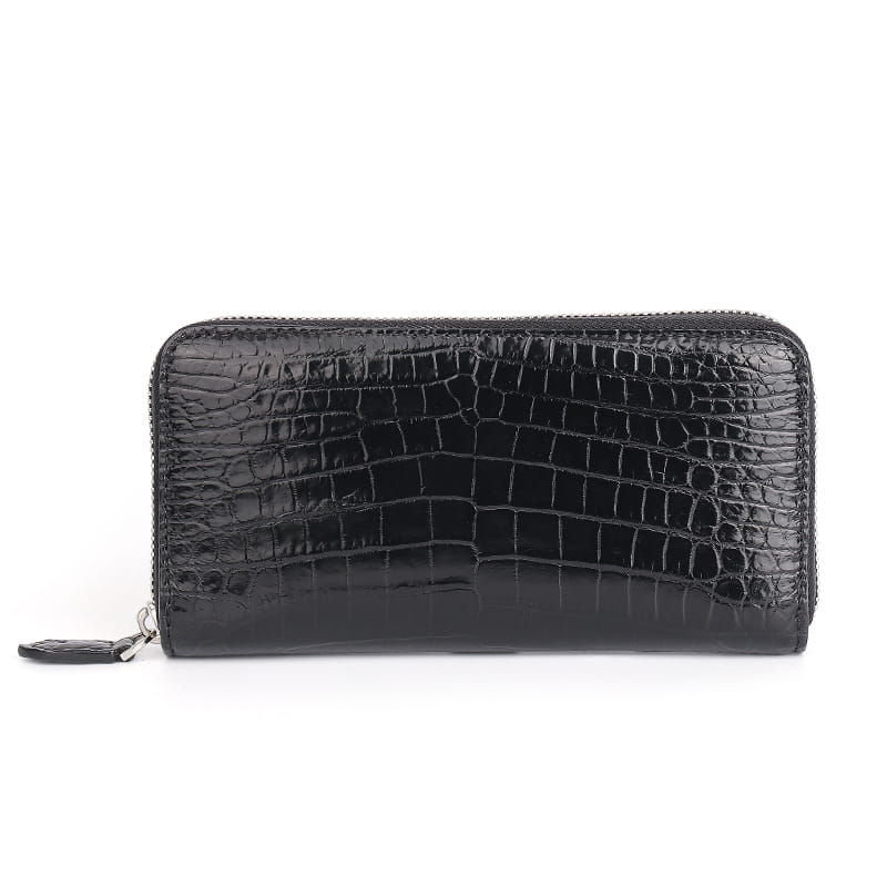 Crocodile Skin Long Zipper Wallet for Men in the United States CHF Material