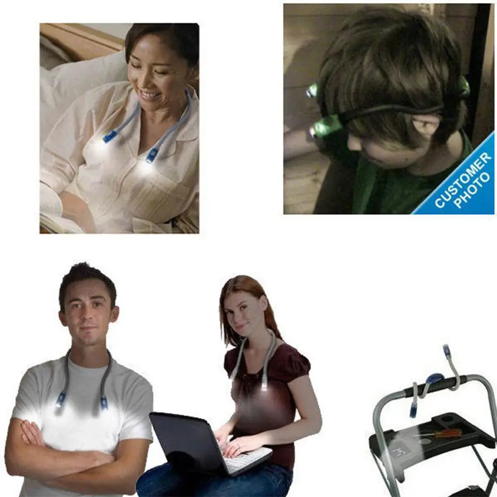 Hugging Light Portable Headband LED for Reading and Hands-Free Activities