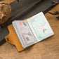 Handmade Cowhide Card Holder Men’s Genuine Leather - Moo-ve Over Plastic This Cowhide Card Holder Rocks