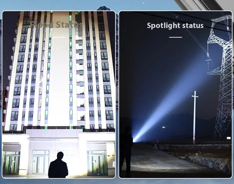 Super Bright 5W Digital Display Flashlight with Zoom Power and Overcharge Protection