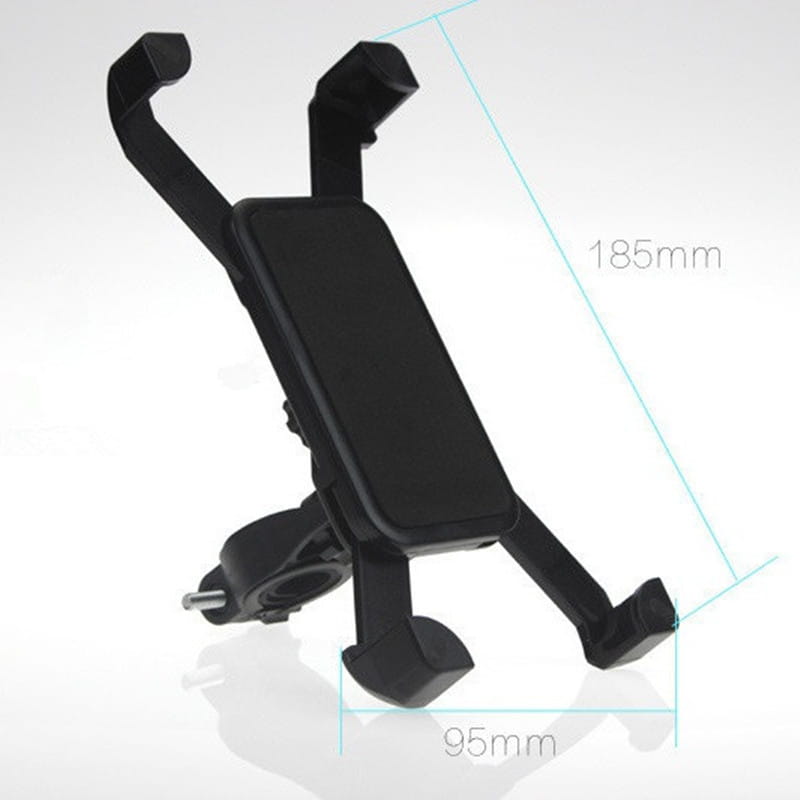 Mobile Phone Holder for Bicycle and Electric Motorcycle Black Plastic Resin