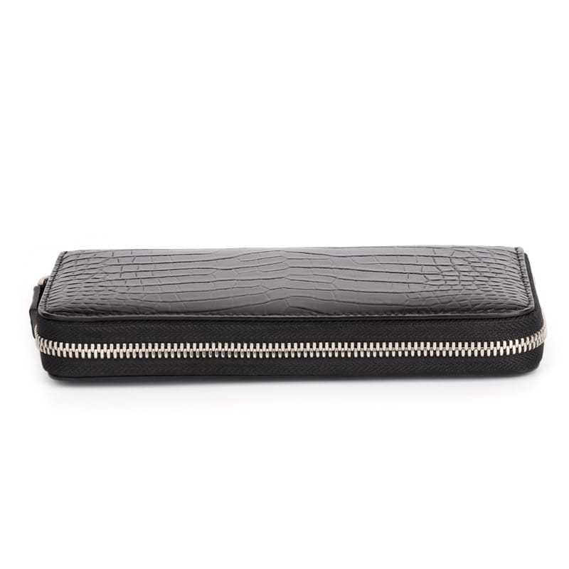 Crocodile Skin Long Zipper Wallet for Men in the United States CHF Material