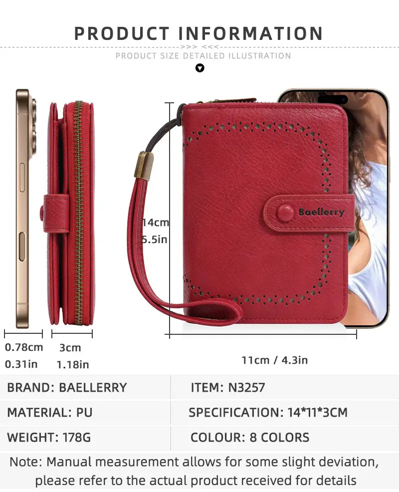 Carteira feminina multicolor