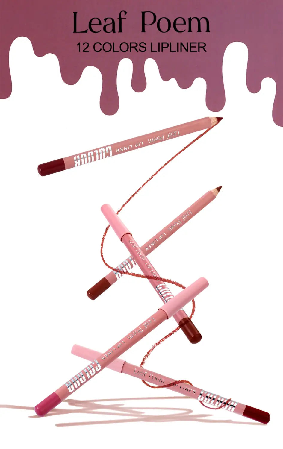 Single Lip Liner for Matte Lipstick and Color Enhancement