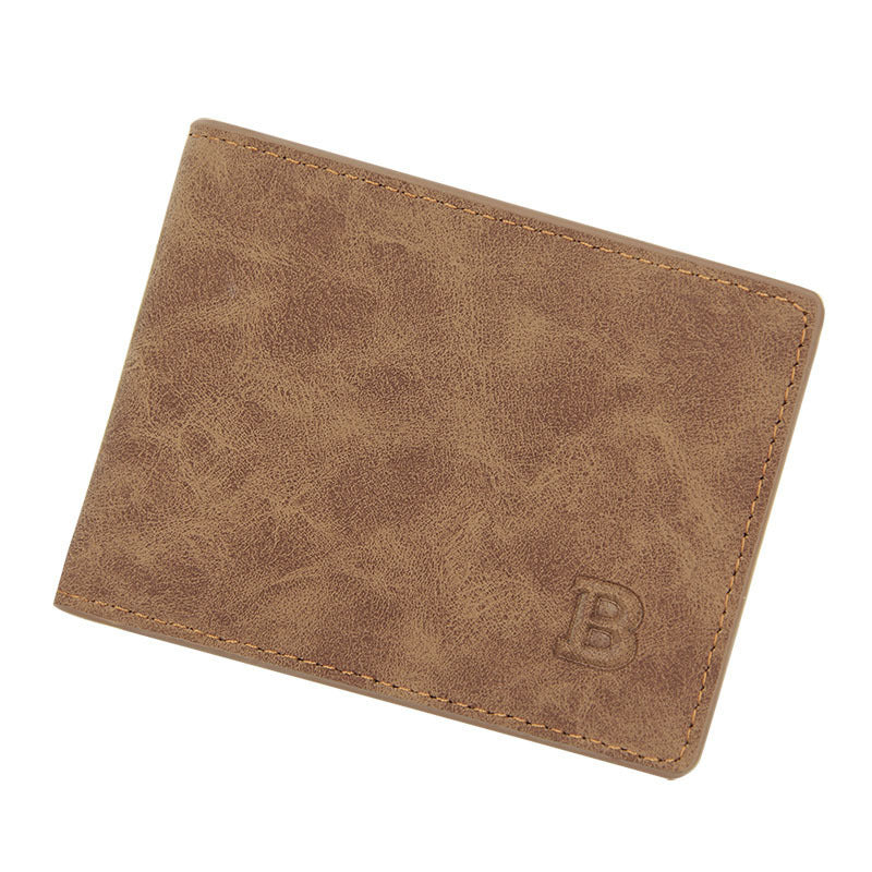 New Fashion Men’s Short Vintage Frosted Wallet - Frosted Wallet: Classy Enough for Your Ex’s Dad