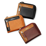 Men’s Short Fashion Leather Zipper RFID Wallet - Stylish Wallet For Men That Even Thieves Approve