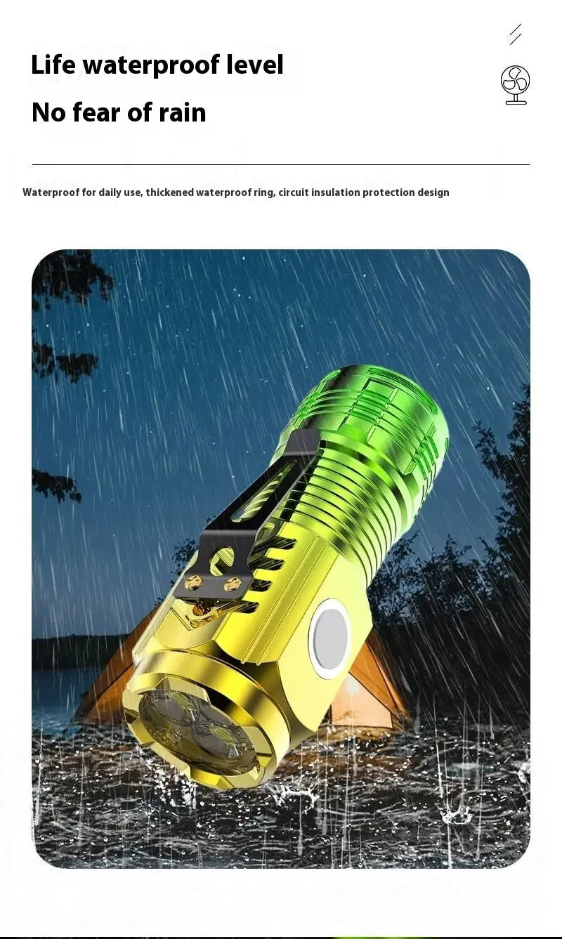 Mini Burst Flashlight Charging Cable with Magnetic and Non-Magnetic Options