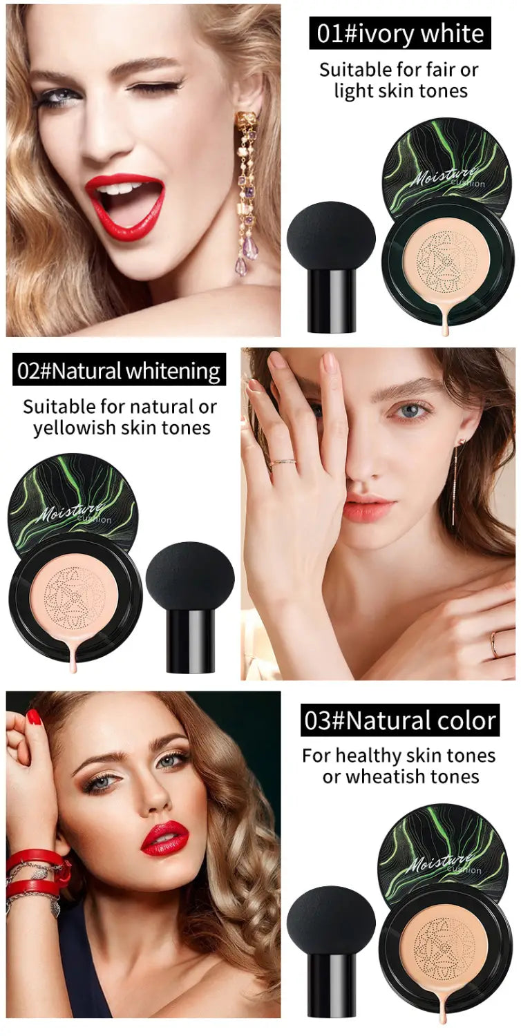 Waterproof Concealer Air Cushion for Oil Control and Instant Discoloration Cover