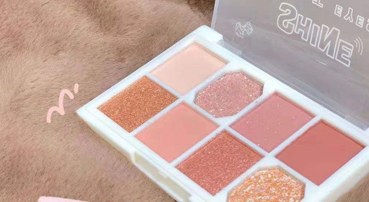 Eight-color Eyeshadow Palette Gentle Milk Tea Color Fairy - Tea Color Fairy’s Gentle Milk Tea Eyeshadow Palette