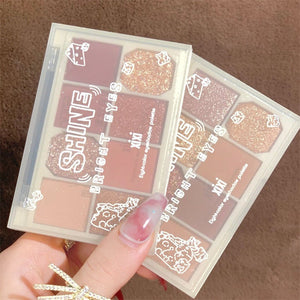 Eight-color Eyeshadow Palette Gentle Milk Tea Color Fairy - Tea Color Fairy’s Gentle Milk Tea Eyeshadow Palette