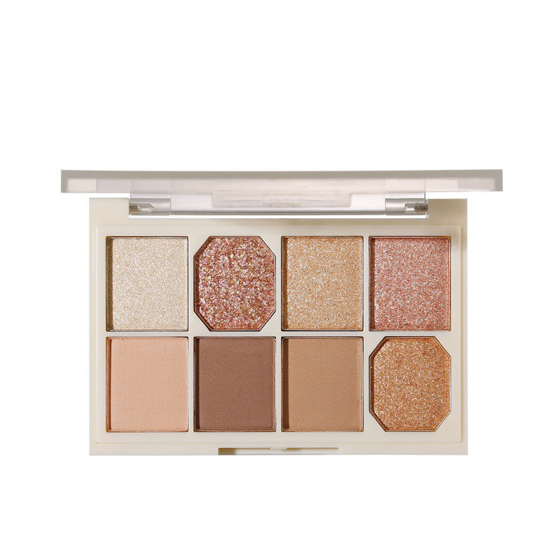 Eight-color Eyeshadow Palette Gentle Milk Tea Color Fairy - Tea Color Fairy’s Gentle Milk Tea Eyeshadow Palette