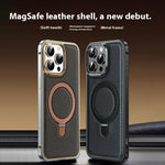 Elastic Buckle Metal Phone Case with Carbon Fiber Pattern for Apple Devices - Swagger elastic buckle metal carbon fiber