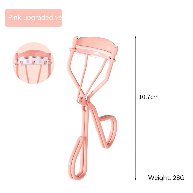 Electric and Pink Curling Eyelash Curler with Comb for Natural - curling eyelash curler natural comb girls