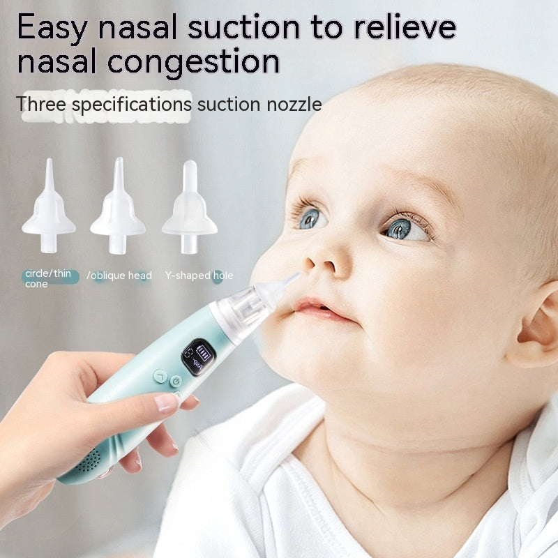 Electric Baby Nasal Aspirator Straw Style Rechargeable USB - Snot Happens Meet the electric nasal aspirator baby