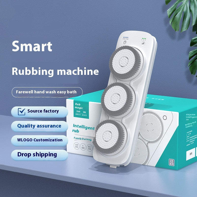 Electric Bath Rubbing Machine Waterproof Complete Set with Rotation and Accessories - Teleplus electric bath rubbing