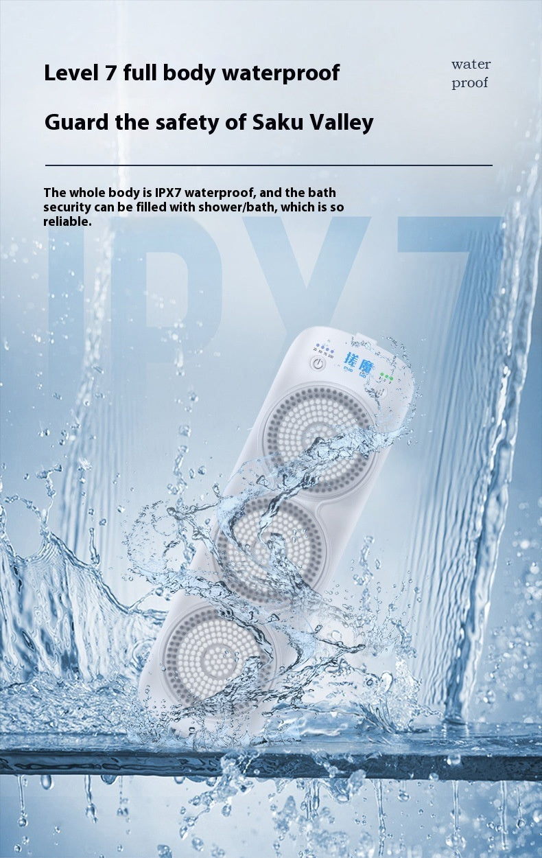 Electric Bath Rubbing Machine Waterproof Complete Set with Rotation and Accessories - Teleplus electric bath rubbing