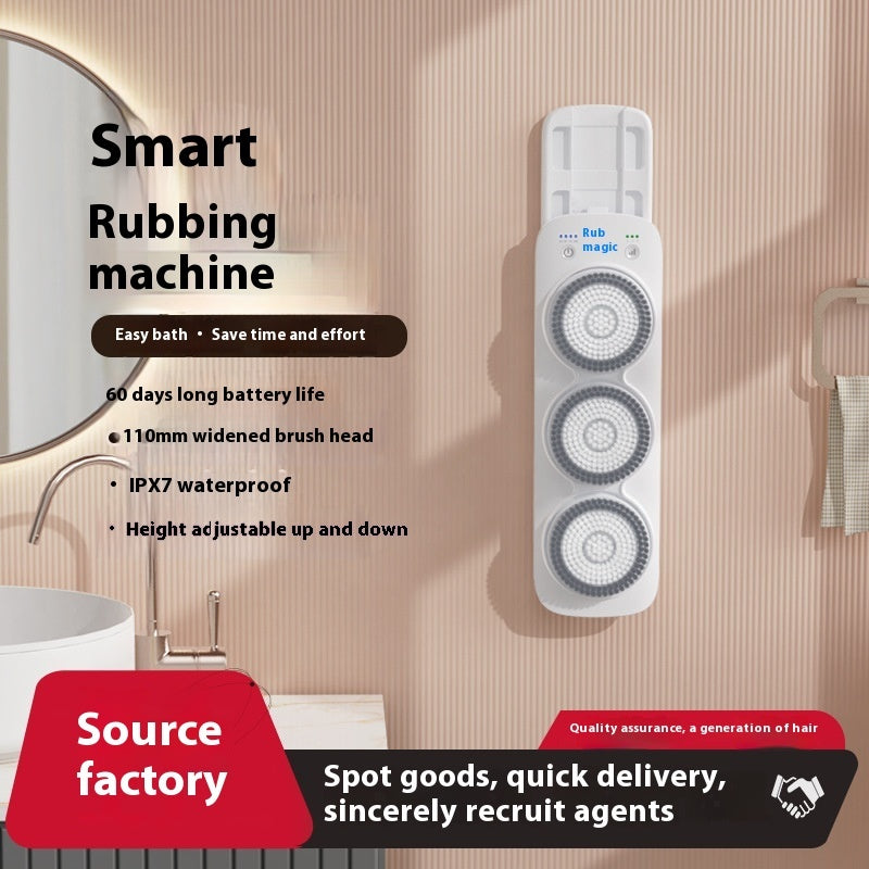 Electric Bath Rubbing Machine Waterproof Complete Set with Rotation and Accessories - Teleplus electric bath rubbing