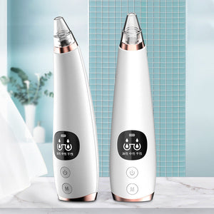 Portable Electric Blackhead Meter with Ultrasonic Vibration White Color - Zap Dead Skin Away the electric blackhead