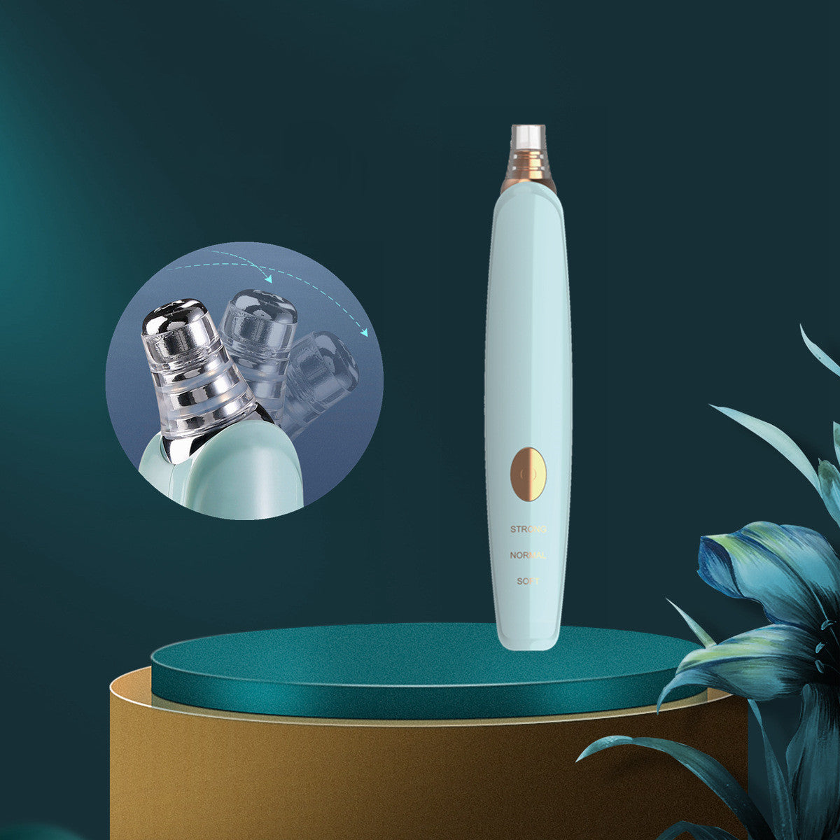 Blackhead Suction Instrument with Microdermabrasion Features for the United States - Say Bye to Blackheads Our Wizard