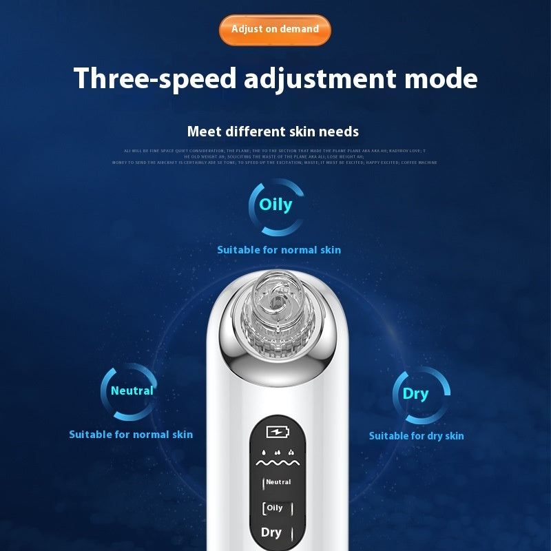 Electric Blackhead Removing Facial Pores Cleaner with Ultrasonic Vibration - electric blackhead removing facial pores