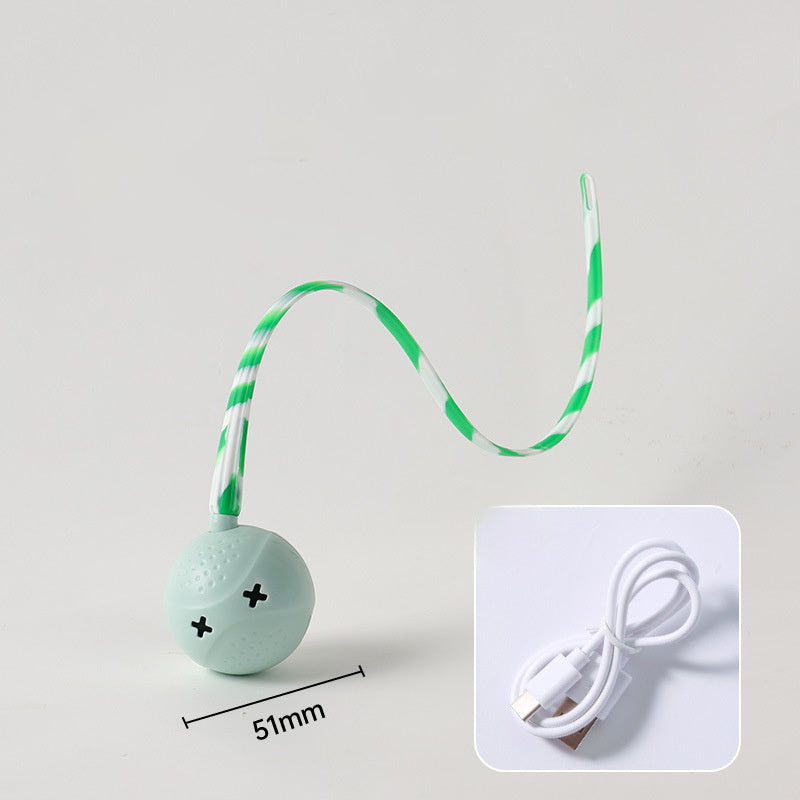 Electric Cat Wagging Tail Toy USB Rechargeable Battery Powered Pet Accessory