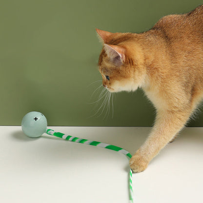 Electric Cat Wagging Tail Toy USB Rechargeable Battery Powered Pet Accessory