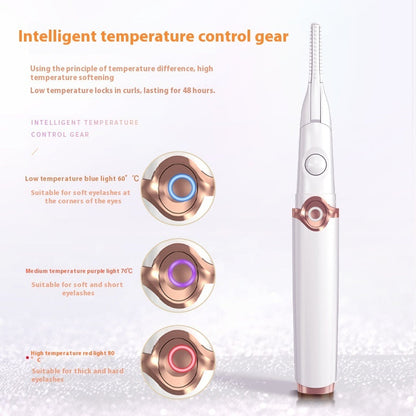 Electric Eyelash Curler with Temperature Control Clip and Portable Design - electric eyelash curler temperature control