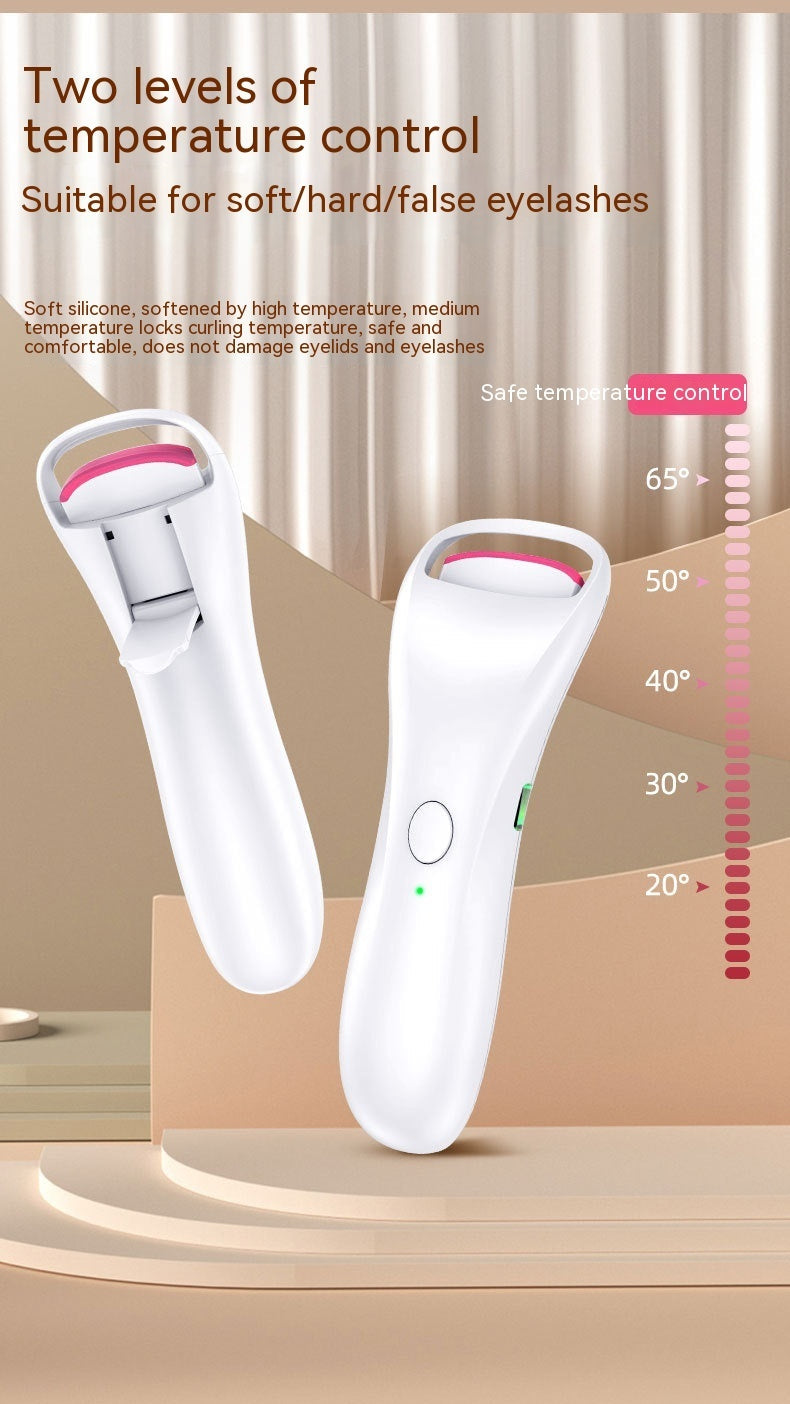 Electric Eyelash Curler with Temperature Control for Long-lasting Curling - electric eyelash curler temperature control