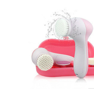 Electric Facial Cleansing Instrument KD-116 Pink with Silica Gel and Batteries - Cleanser That Zaps Away Your Pores’