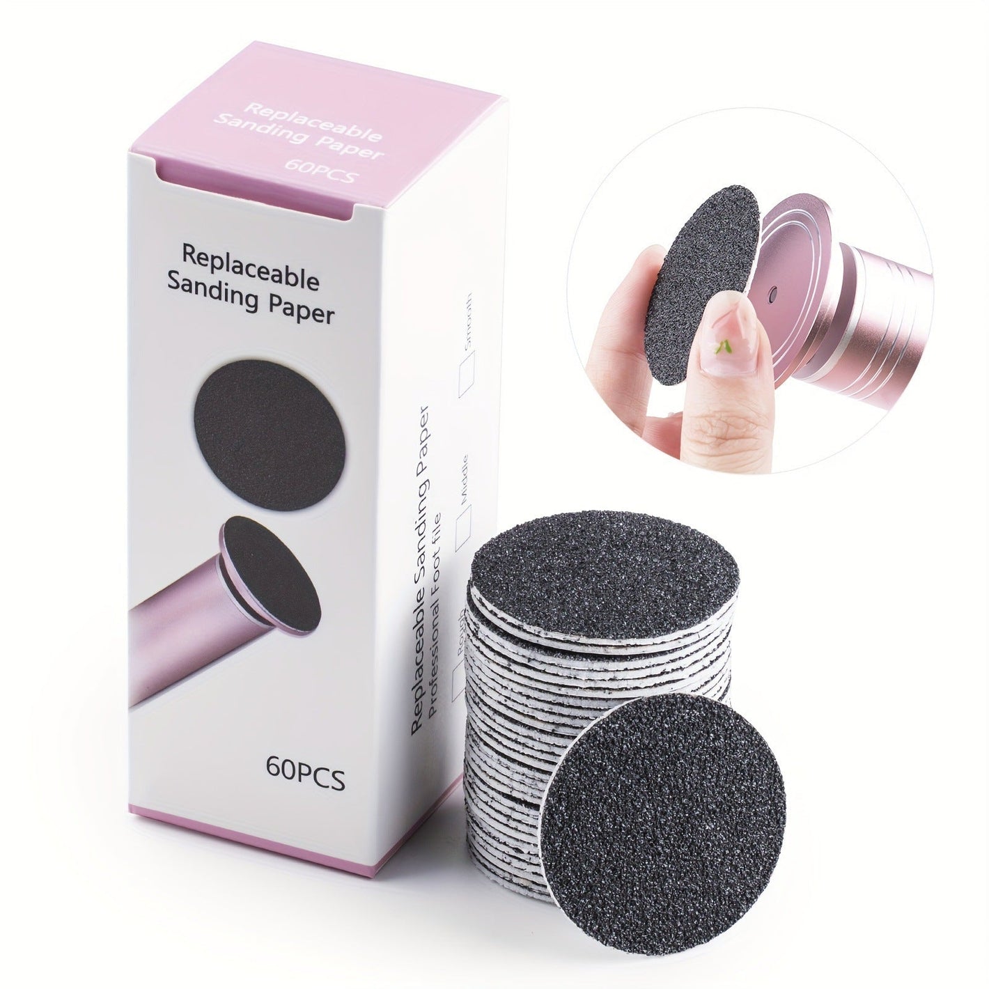 Electric Foot Grinder with Volcanic Rock Material Grinding Discs Assortment - Transform Your Feet Magic electric foot