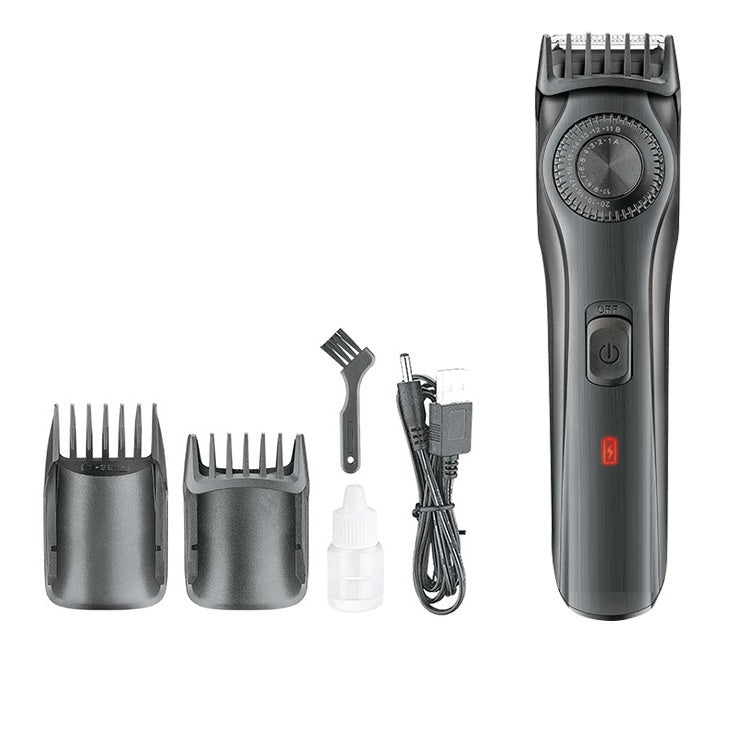 Electric Hair Clipper Cleaning Brush with Adjustable Limit Combs and USB Power - electric hair clipper