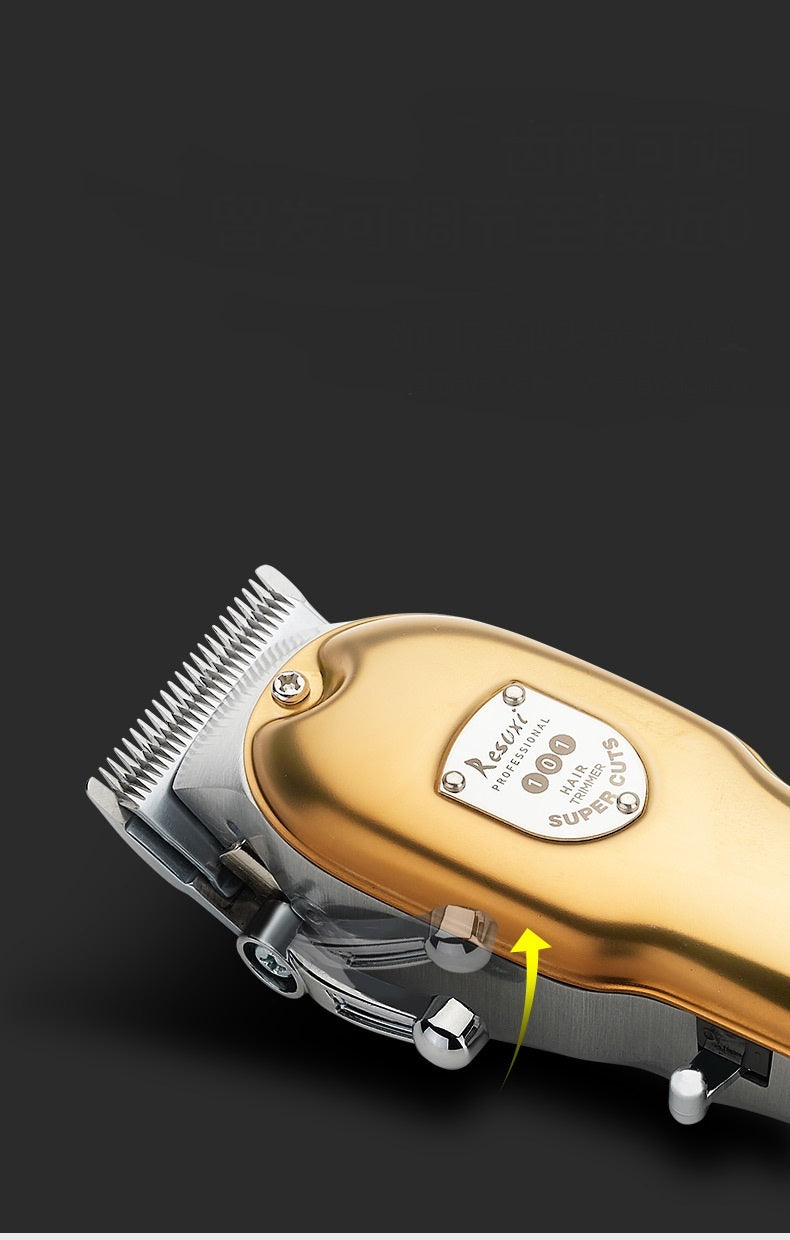 Electric Hair Clipper with Metal LCD Display and Adjustable Cutter Head - Teleplus metal lcd display electric hair