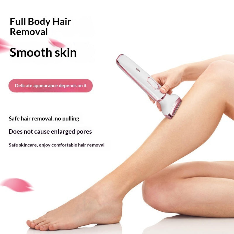 Electric Hair Removal Shaver with Washable Blade and Protective Cover - hair removal protective cover