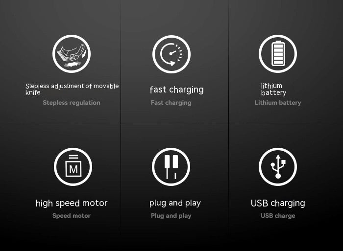 Electric Hair Scissors with 517USB Charging Power Dual-Purpose Pack - Teleplus electric hair scissors 517usb charging