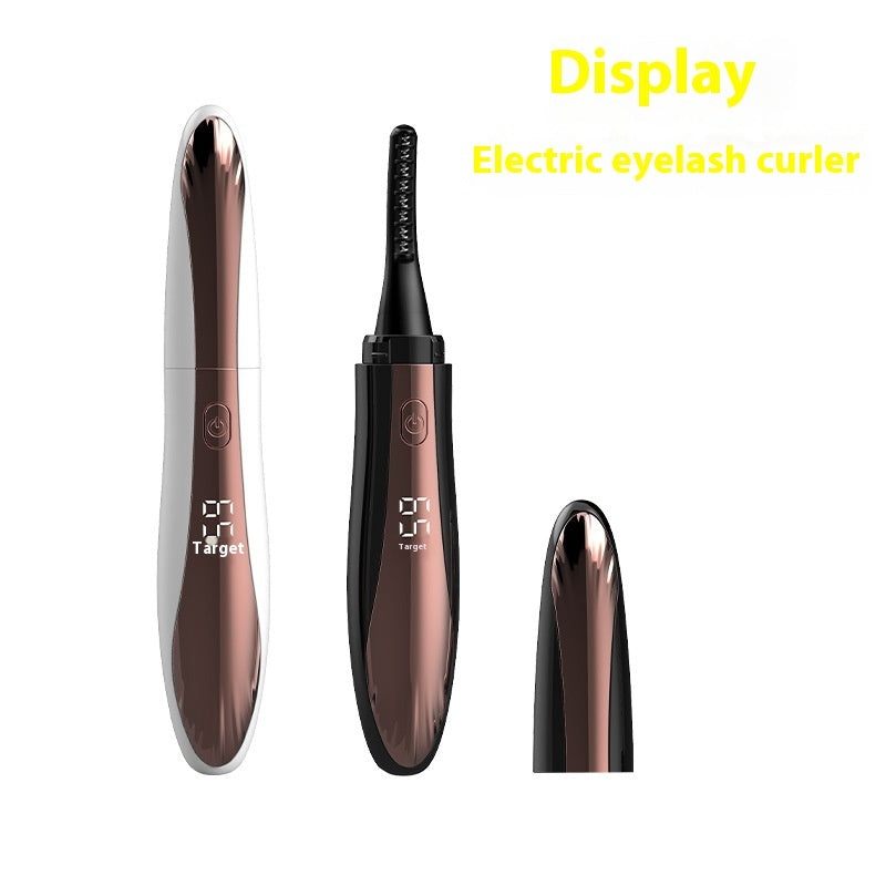 Electric Heating Eyelash Curler with Waterproof Silicone Bruch Head - eyelash curler electric heating ion ironing