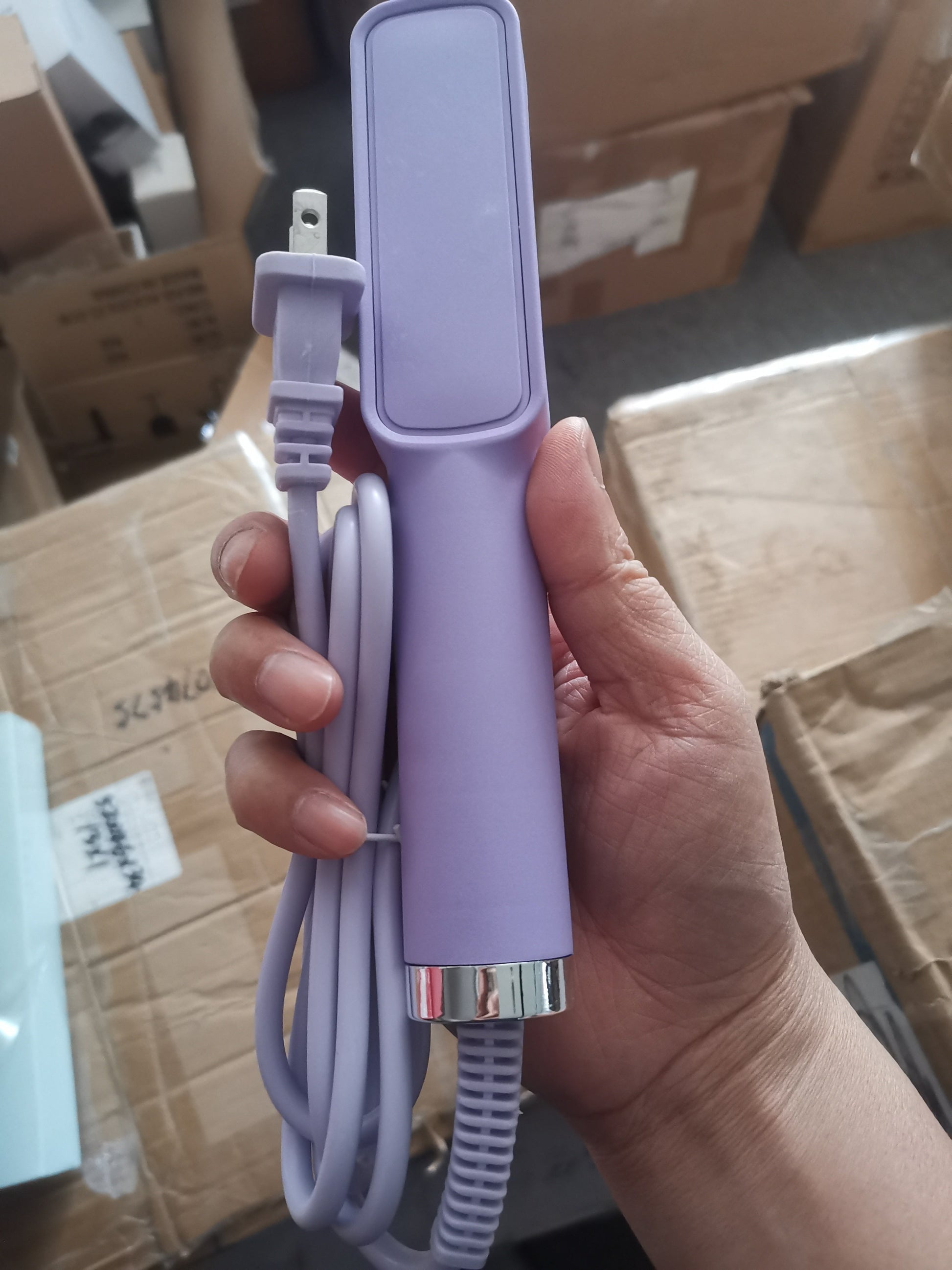 Electric Hot Comb for Straight Curly Hair with European and American Standards - Teleplus electric hot comb straight